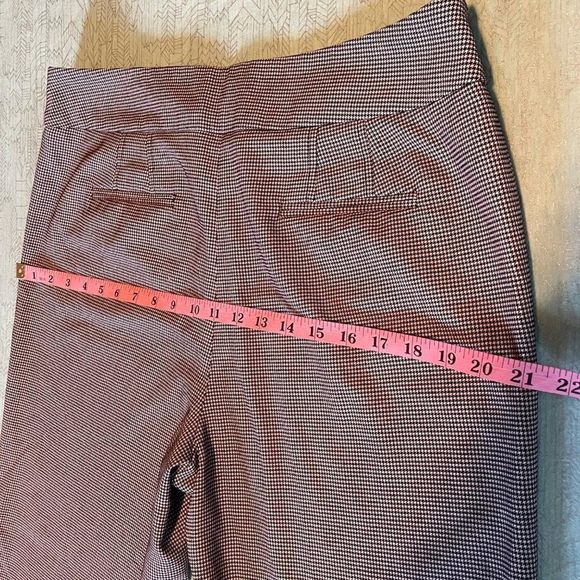Chadwick’s size 14 pants flare legs with cuff black & white small Houndstooth - Picture 13 of 14